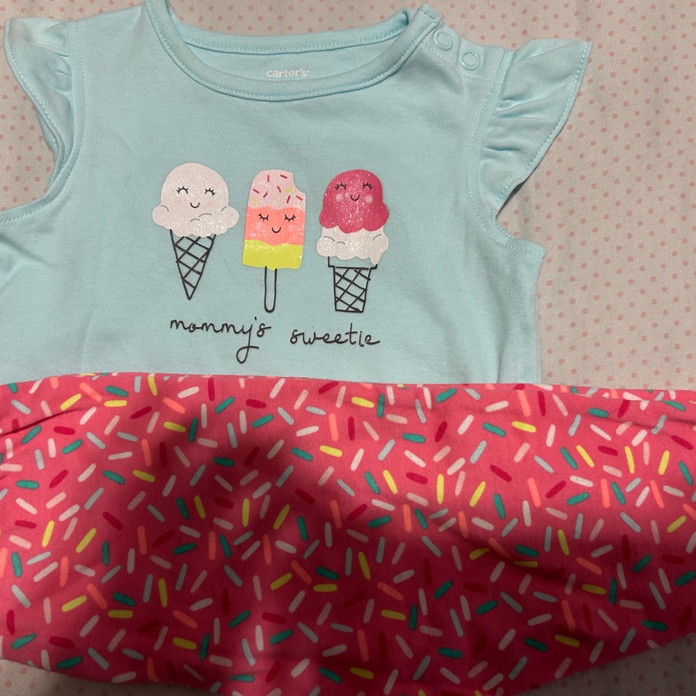 Carter's Blue and Pink Ice Cream Matching Set